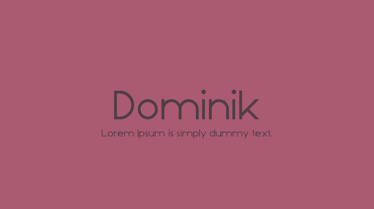Dominik Font Family