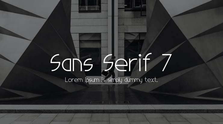 Sans Serif 7 Font