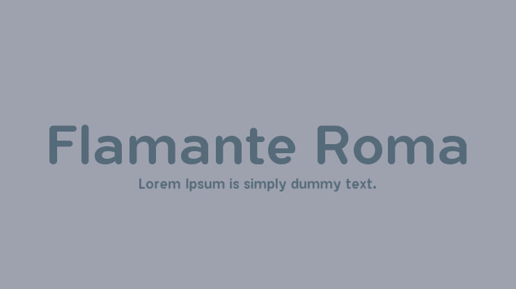 Flamante Roma Font Family