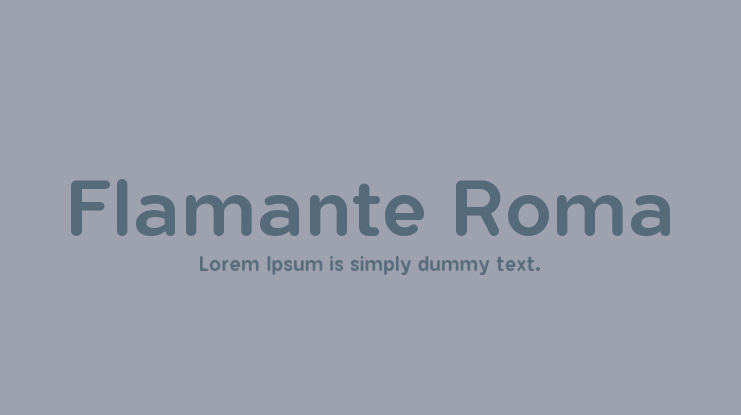 Flamante Roma Font Family