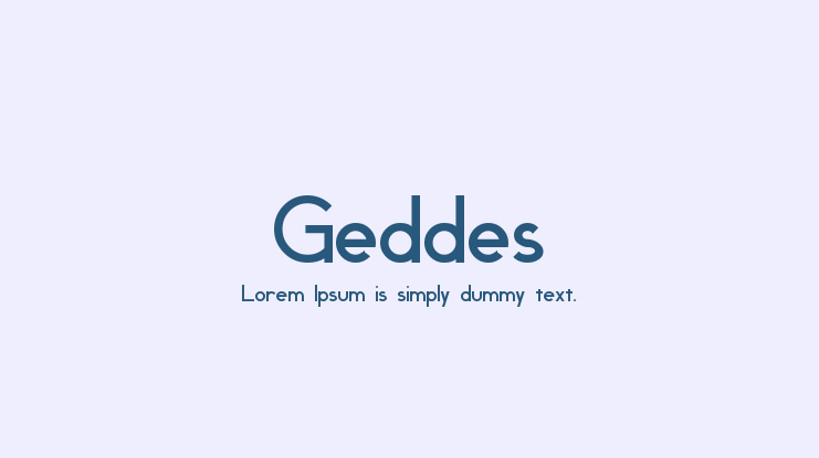 Geddes Font Family