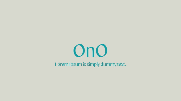 OnO Font