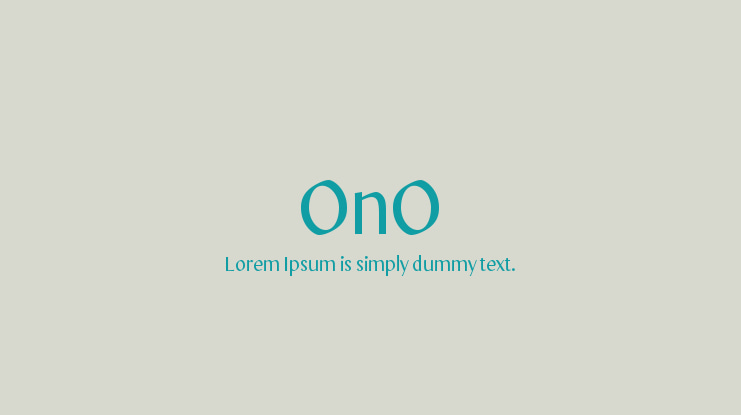 OnO Font