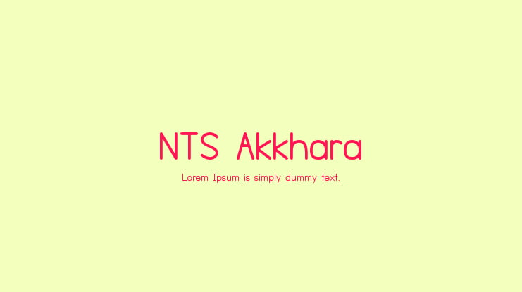 NTS Akkhara Font Family