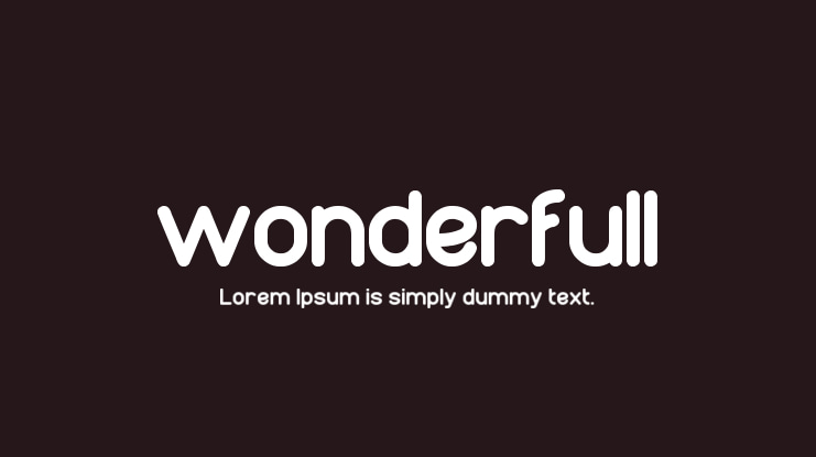 wonderfull Font
