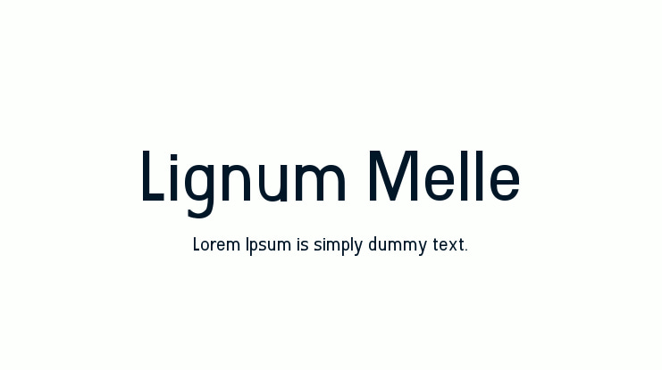 Lignum Melle Font