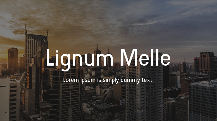 Lignum Melle Font
