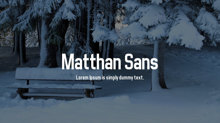 Matthan Sans Font Family