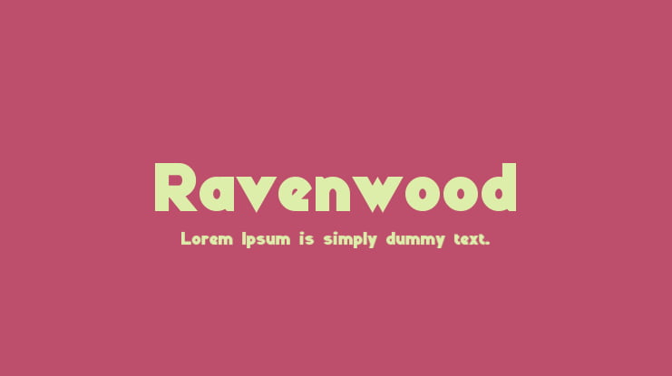 Ravenwood Font Family