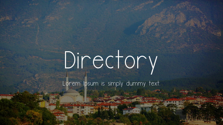 Directory Font