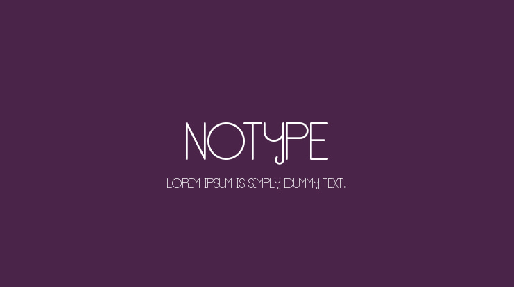 NoType Font