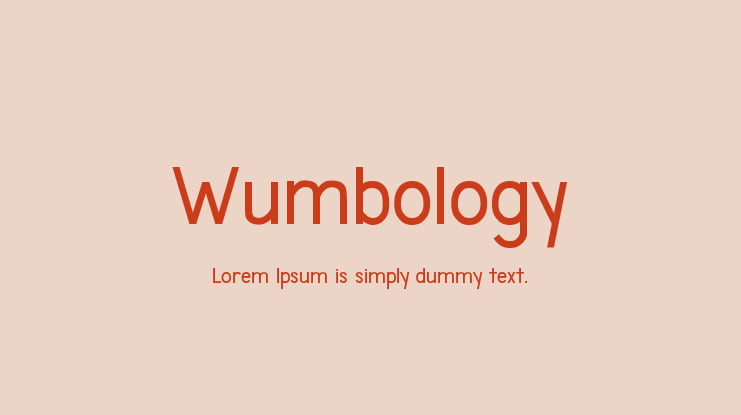 Wumbology Font Family