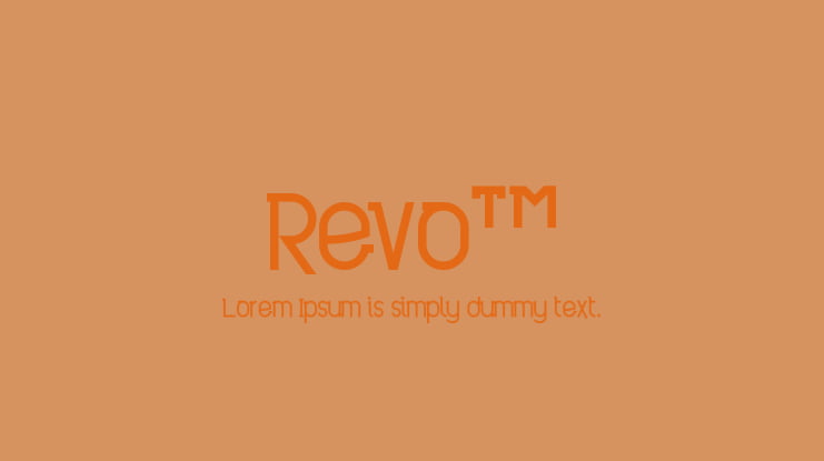 Revo™ Font Family