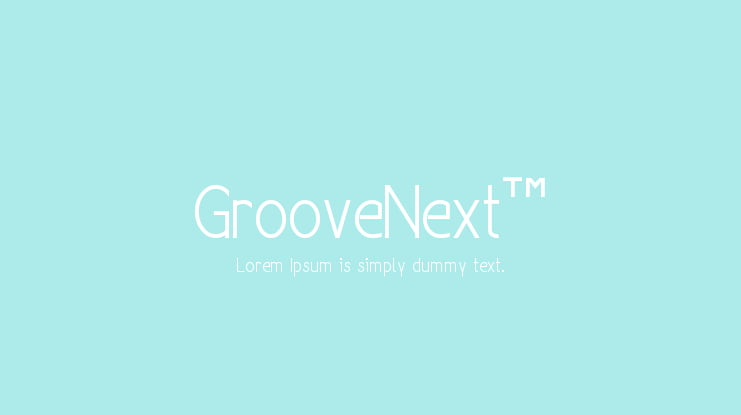 GrooveNext™ Font
