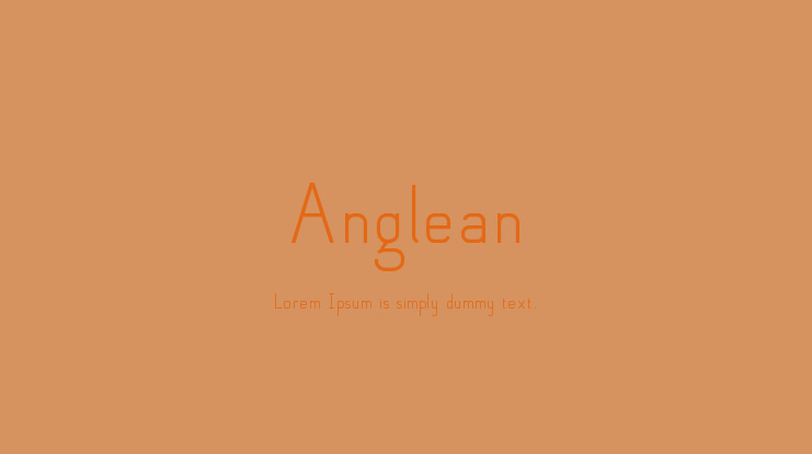 Anglean Font