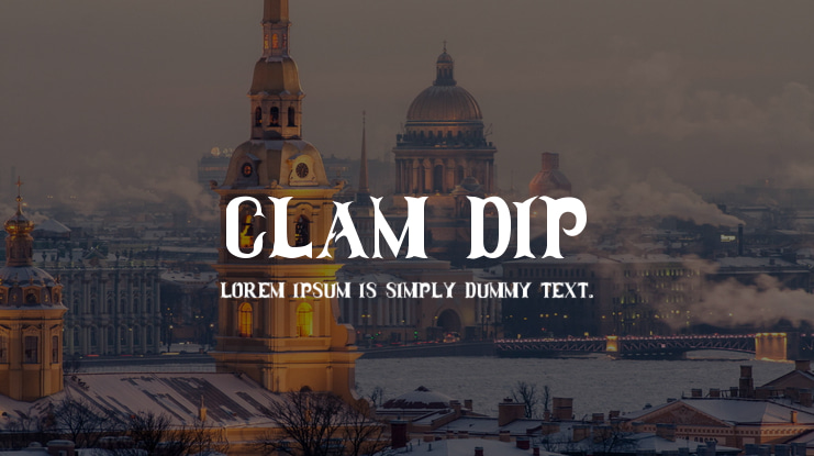 Clam Dip Font