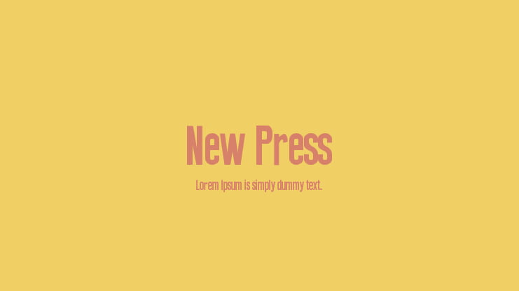 New Press Font