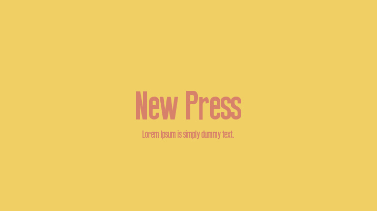 New Press Font