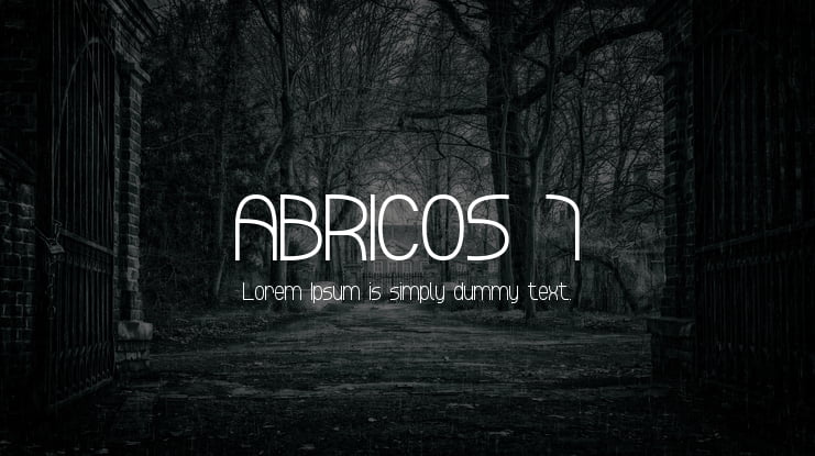 ABRICOS 7 Font