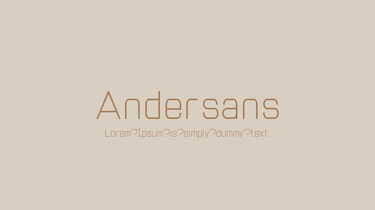 Andersans Font