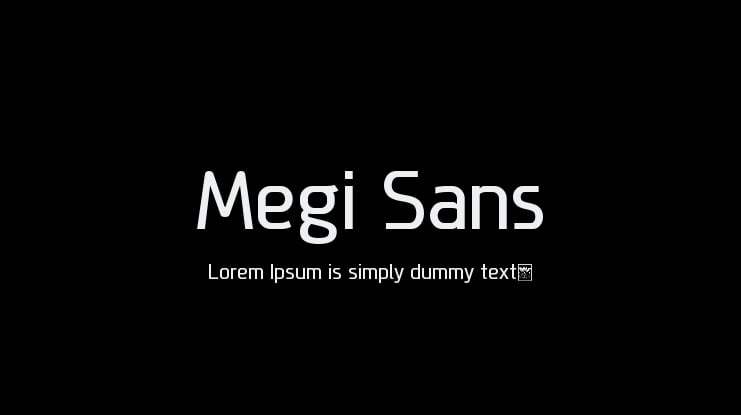 Megi Sans Font Family