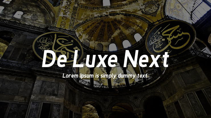 De Luxe Next Font Family