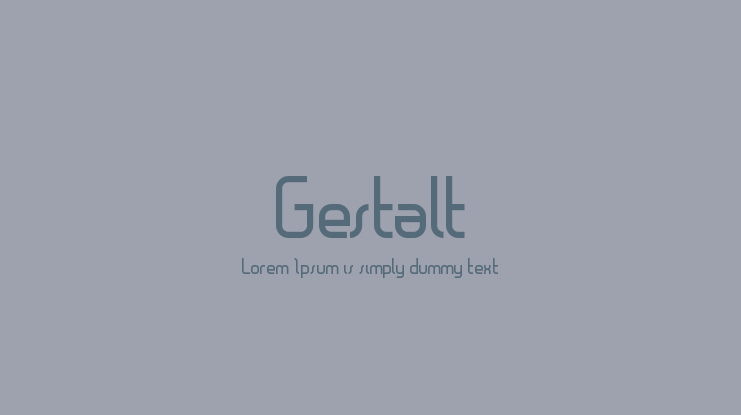 Gestalt Font