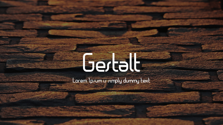 Gestalt Font
