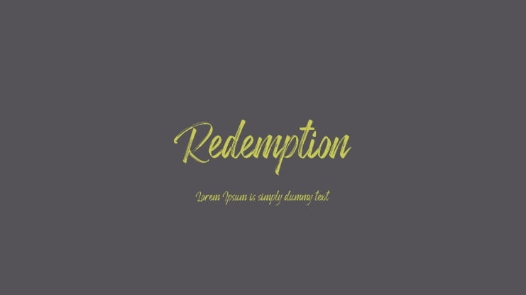 Redemption Font