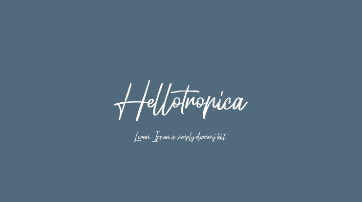 Hellotropica Font