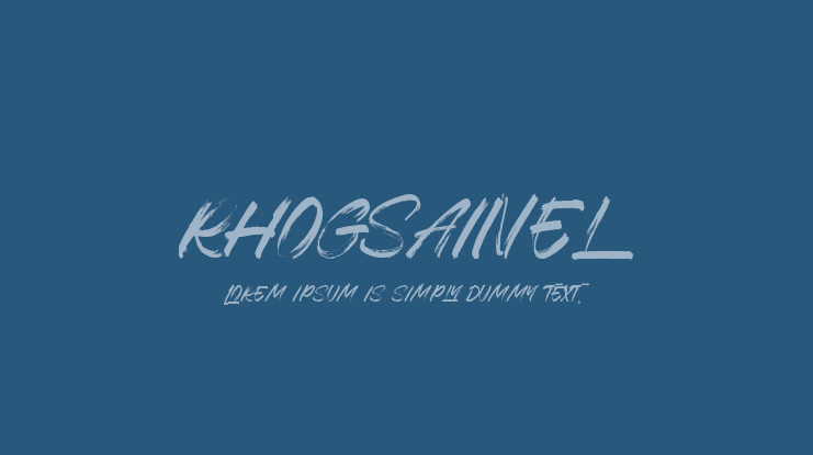Rhogsainel Font