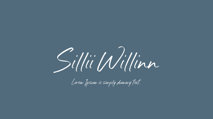 Sillii Willinn Font