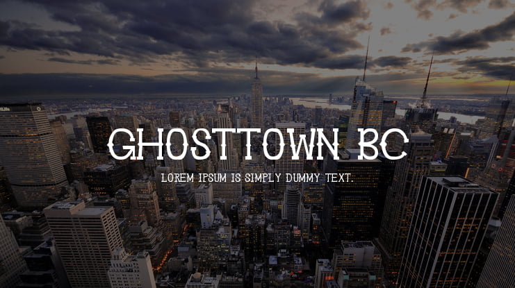 Ghosttown BC Font