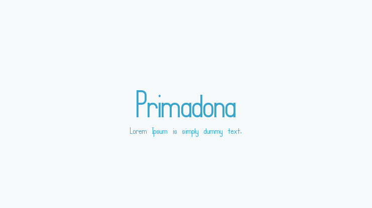 Primadona Font Family