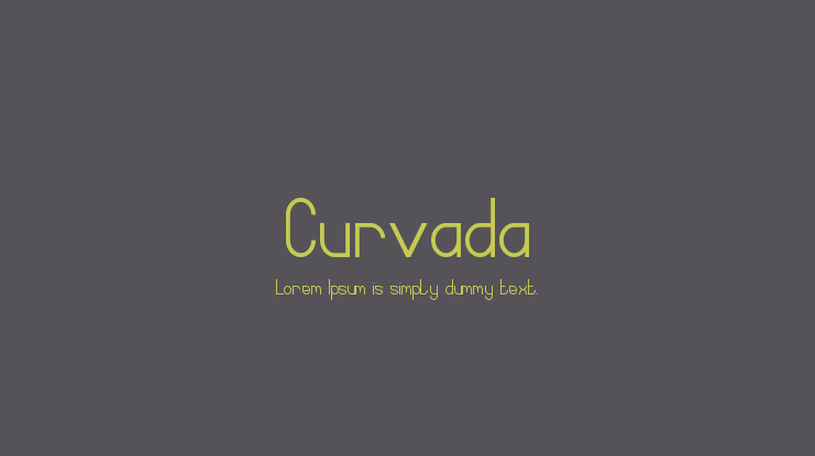 Curvada Font