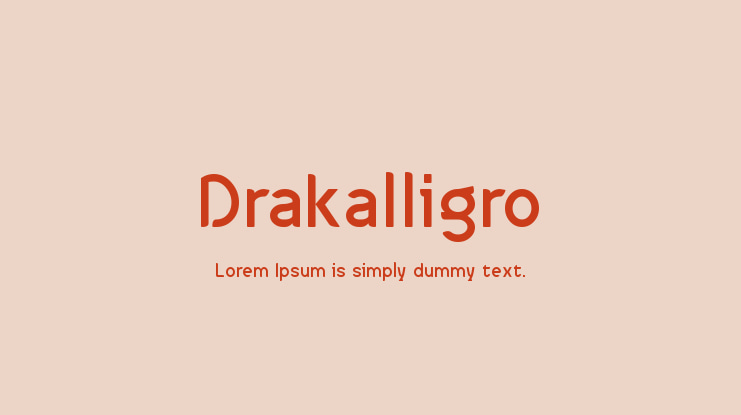Drakalligro Font