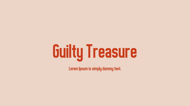 Guilty Treasure Font