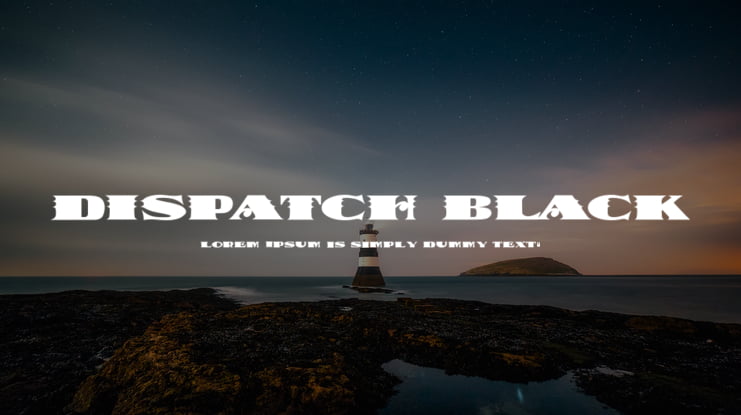 Dispatch Black Font