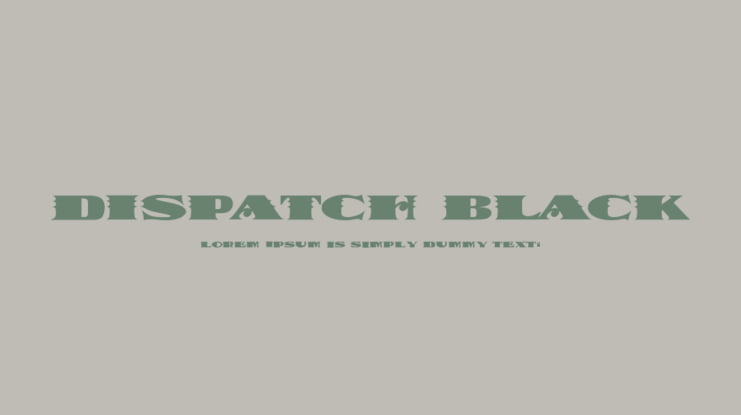 Dispatch Black Font