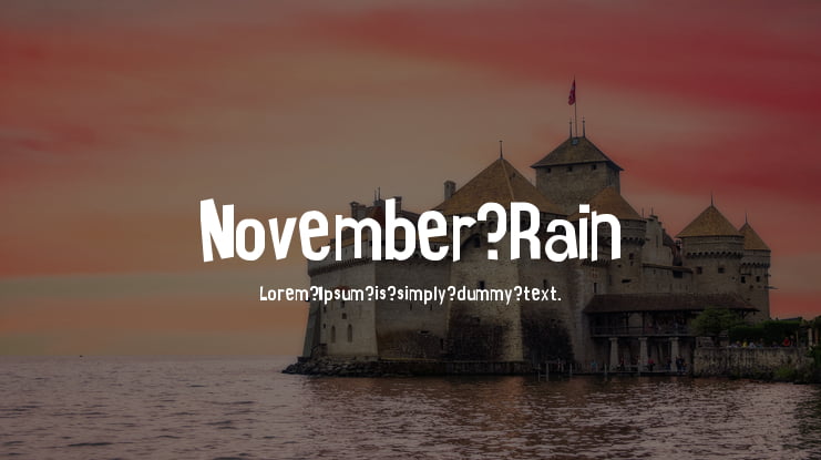 November Rain Font