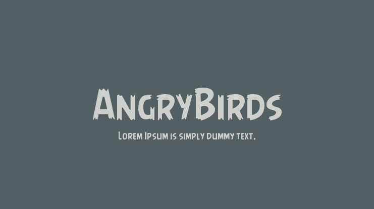 AngryBirds Font