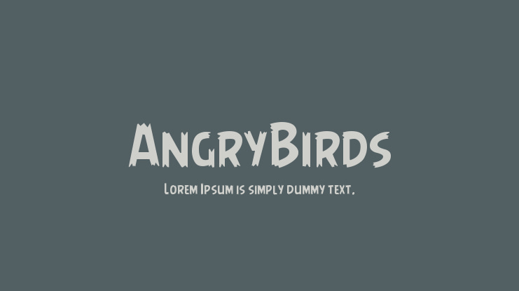 AngryBirds Font