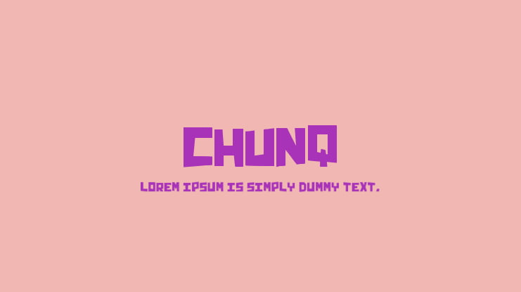 Chunq Font