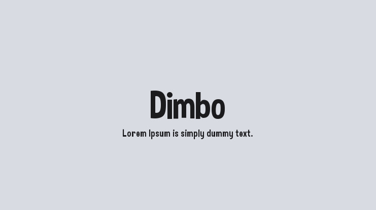 Dimbo Font Family