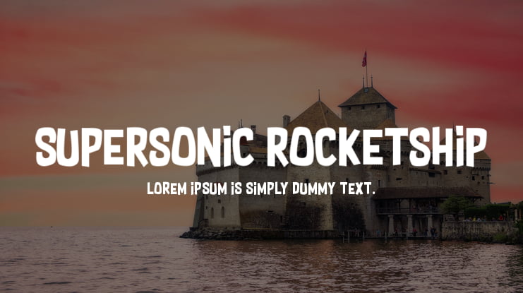 Supersonic Rocketship Font