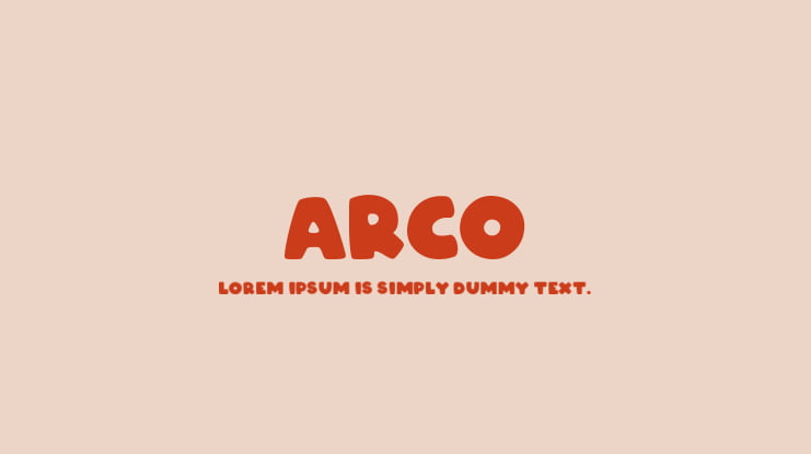 ARCO Font