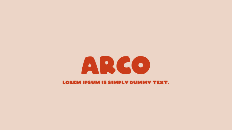 ARCO Font