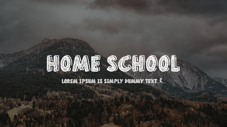 Home School Font