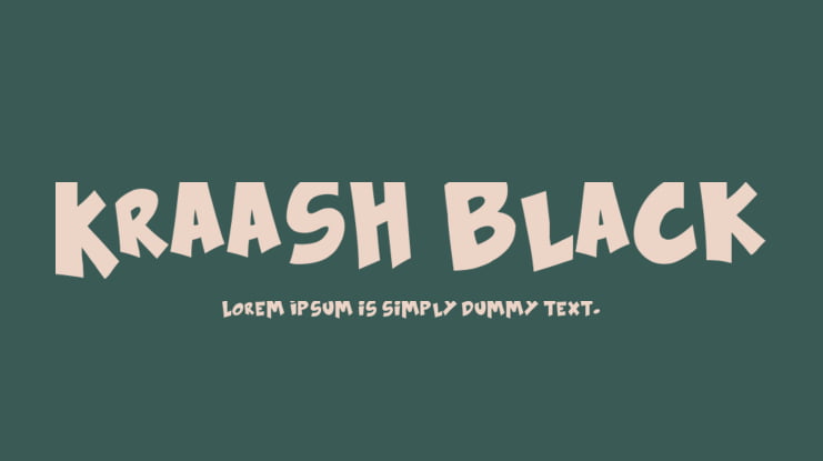 Kraash Black Font Family