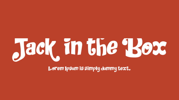 Jack in the Box Font